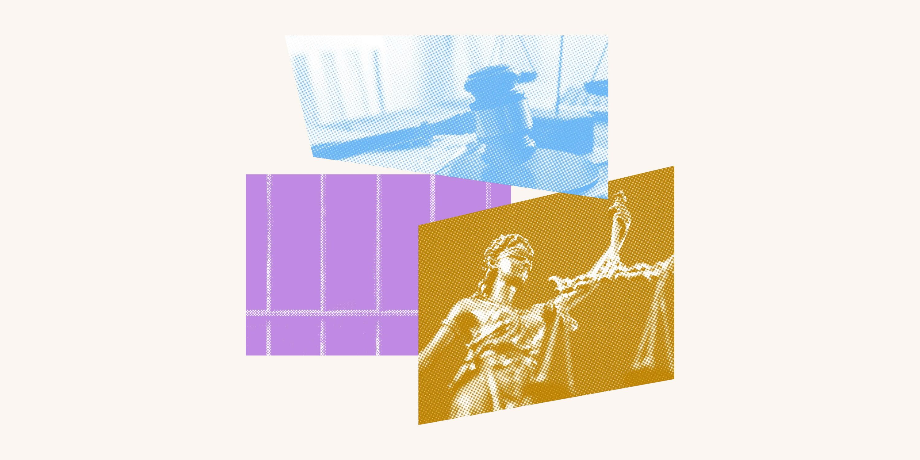 Collage of images related to Criminal Law Reform